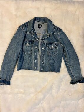 GAP Light Blue Denim Jacket with Contrast Stitching